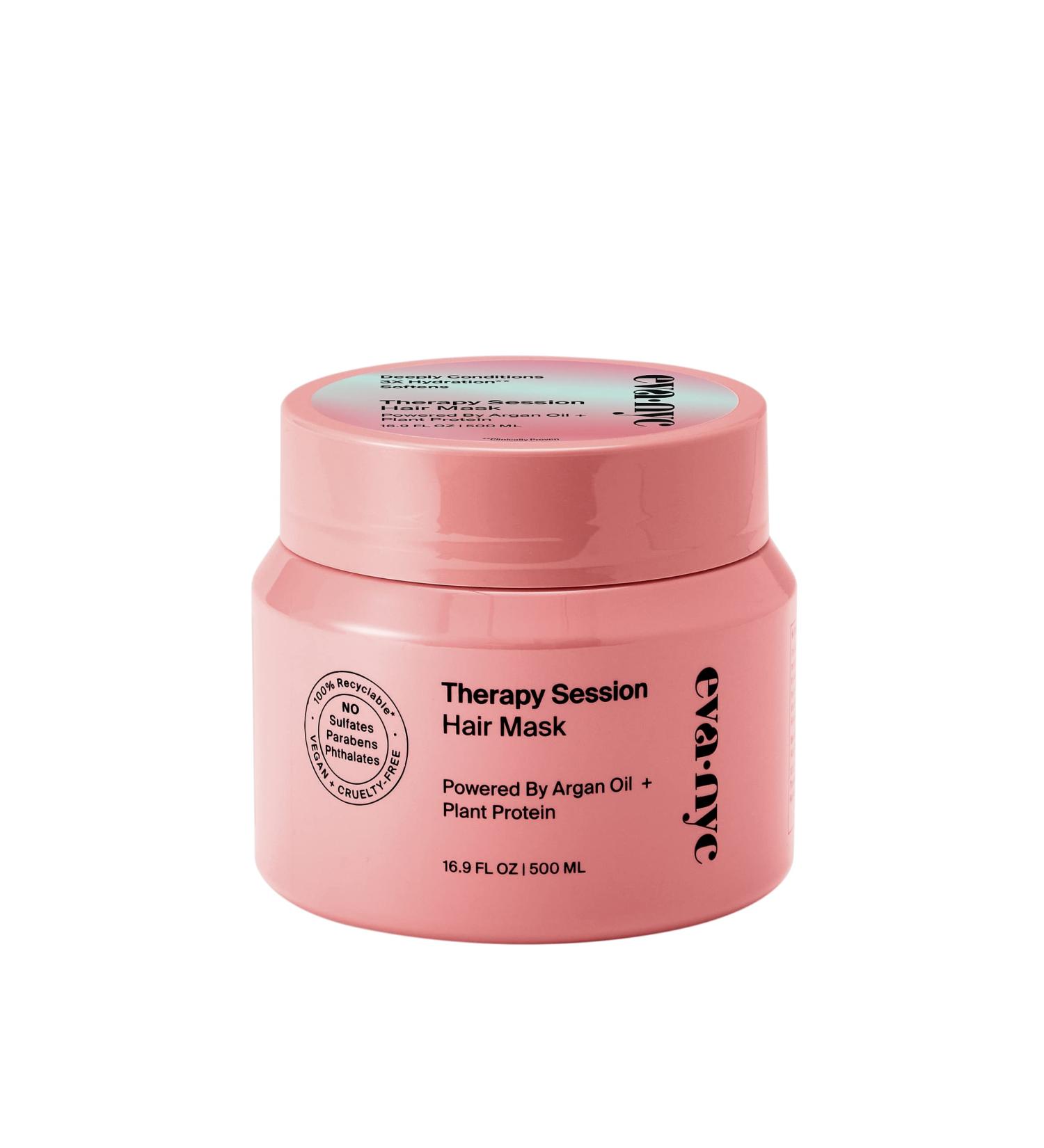 Eva NYC Therapy Session Hair Mask - Deep Conditioning Treatment with Argan Oil & Plant Protein - 16.9 fl Oz - Buy Online on SooperMarket.com