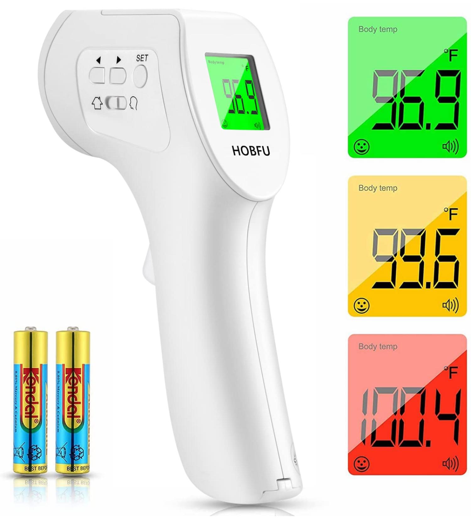 Non-Contact Forehead Thermometer for Adults - 3 in 1 LCD Display, Fever Alarm, Accurate Readings - Buy Online on SooperMarket.com