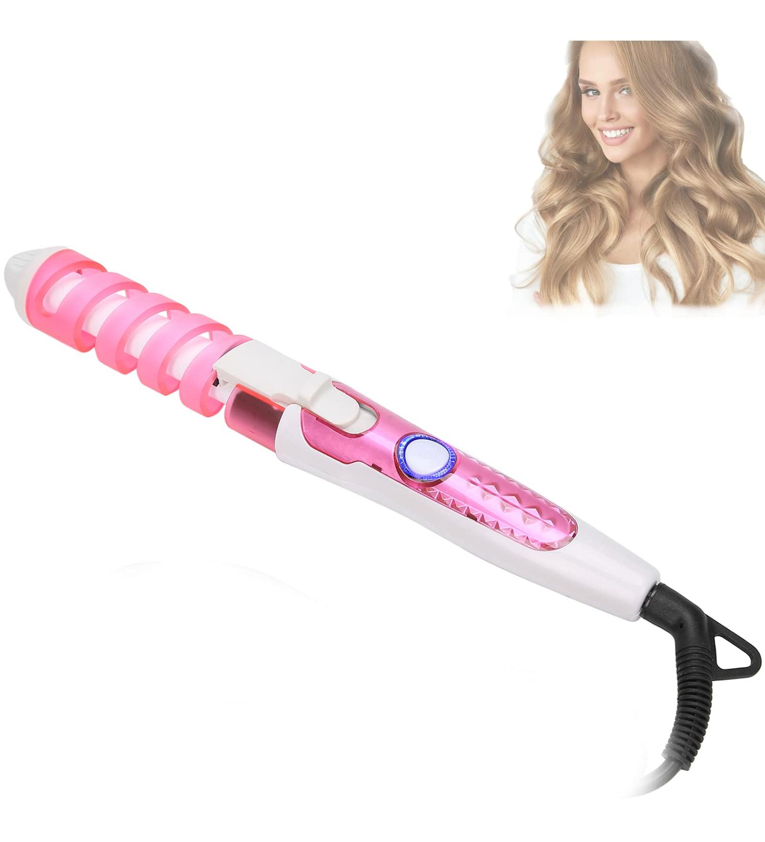 Shop Mini Spiral Hair Curler Wand - Automatic Wavy Curling Iron | Anti-Scald Constant Temperature | International Shipping Available - Buy Online on SooperMarket.com