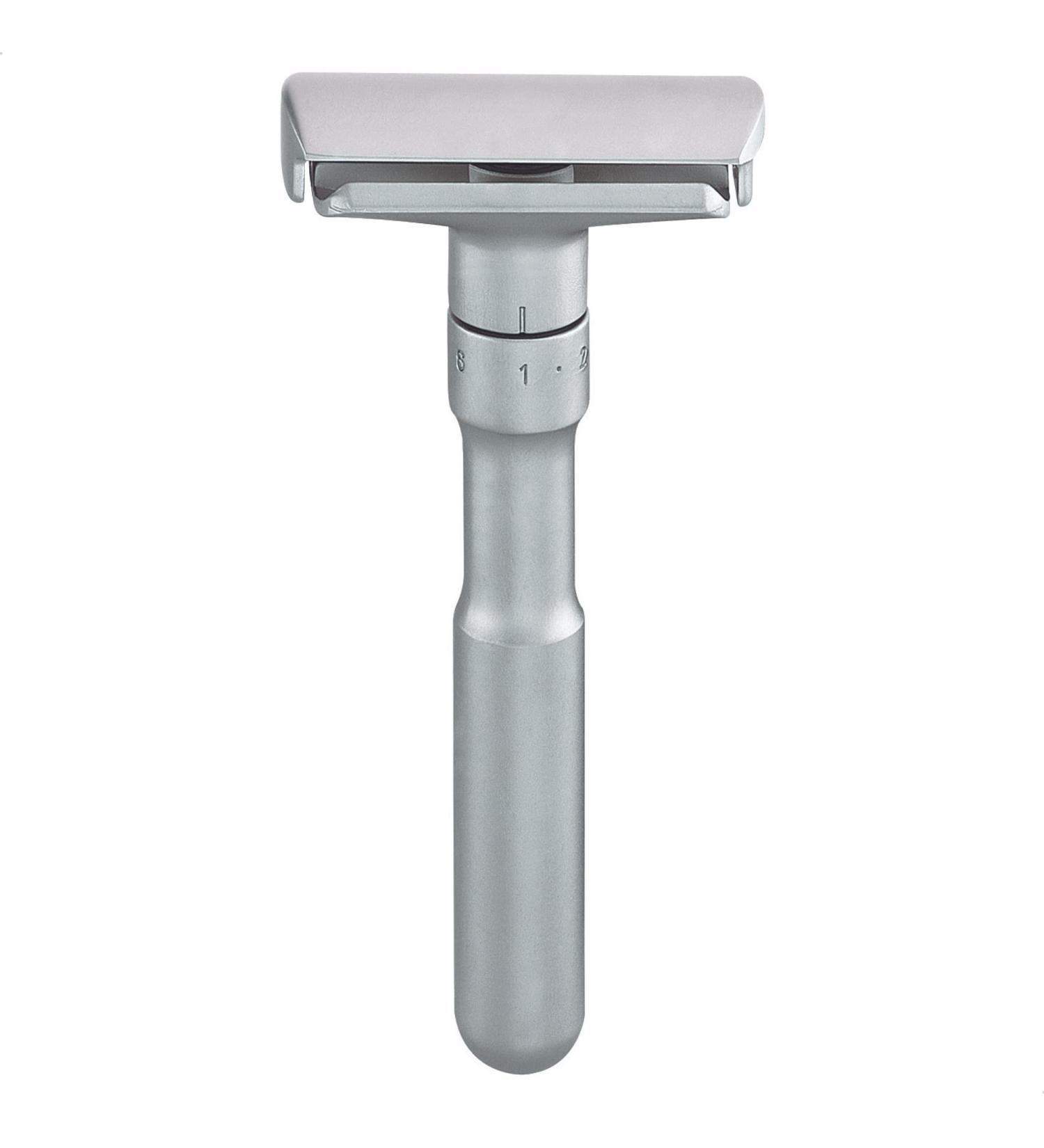 Mercury Futur 700 Razor | Classic Matt Chrom Design | Premium Wet Shaving Tool | Zinc Die Cast & Brass Handle | Made in Germany - Buy Online on SooperMarket.com
