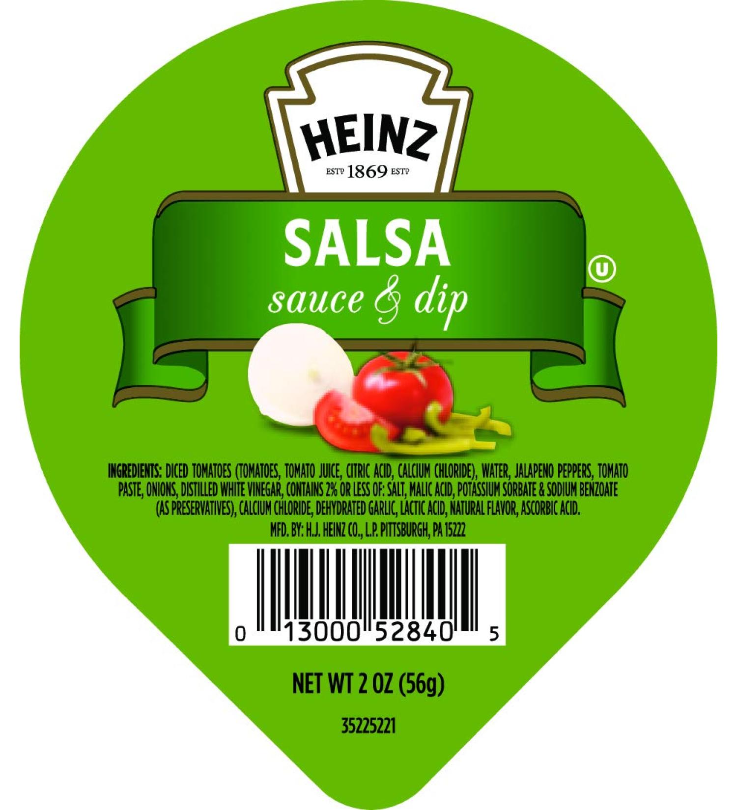 Heinz Salsa Single Serve Sauce & Dip (60 ct Pack - 2 oz Cups) - Buy Online on SooperMarket.com