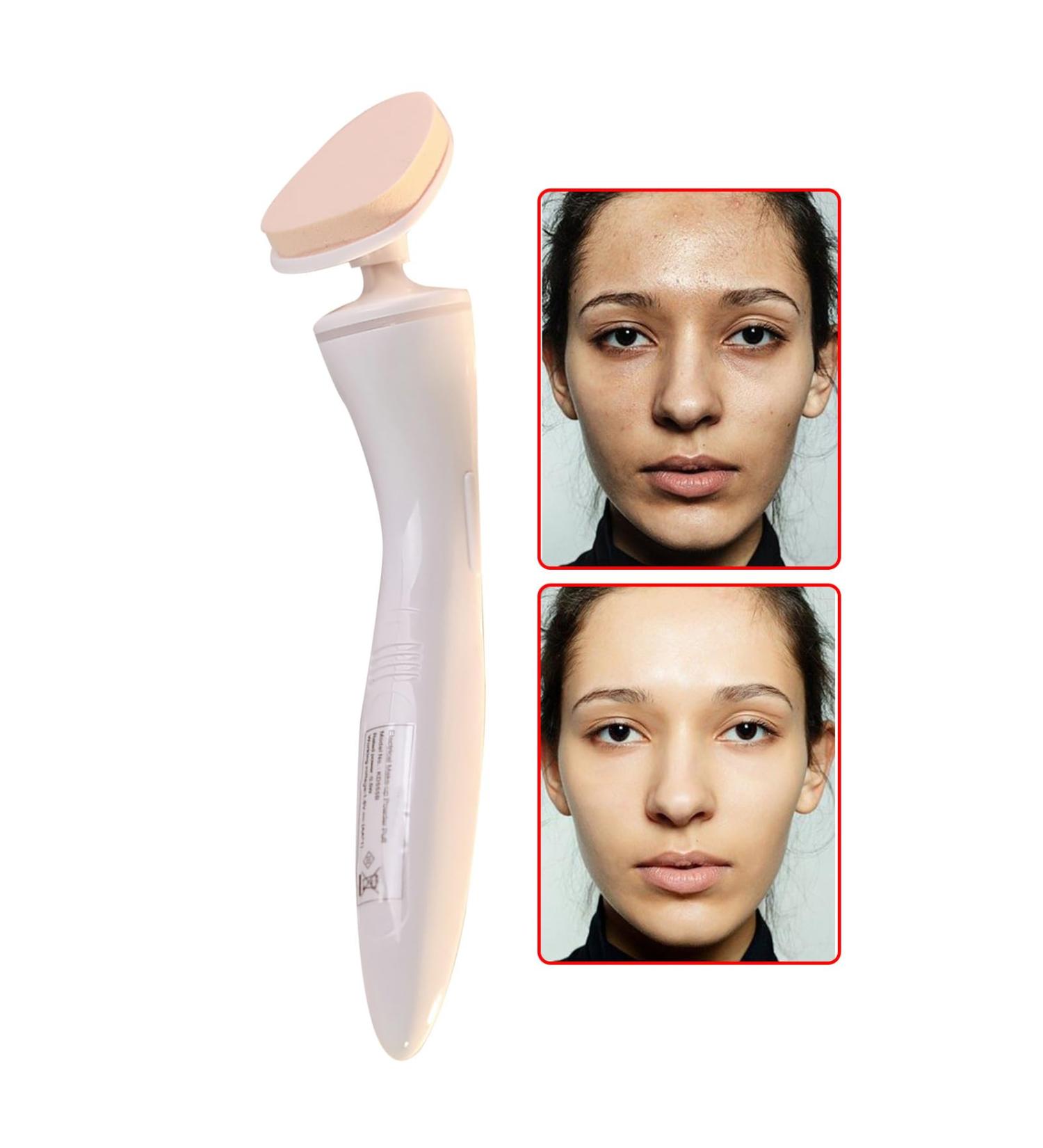 Electric Brush for Makeup - Portable 360 Degrees Rotating Electric Blush Brush - Powder Foundation Brush for Home Travel Makeup Brush for Liquid Cream Powder Dalynn Electric Powder Puff (Battery Model) - Buy Online on SooperMarket.com