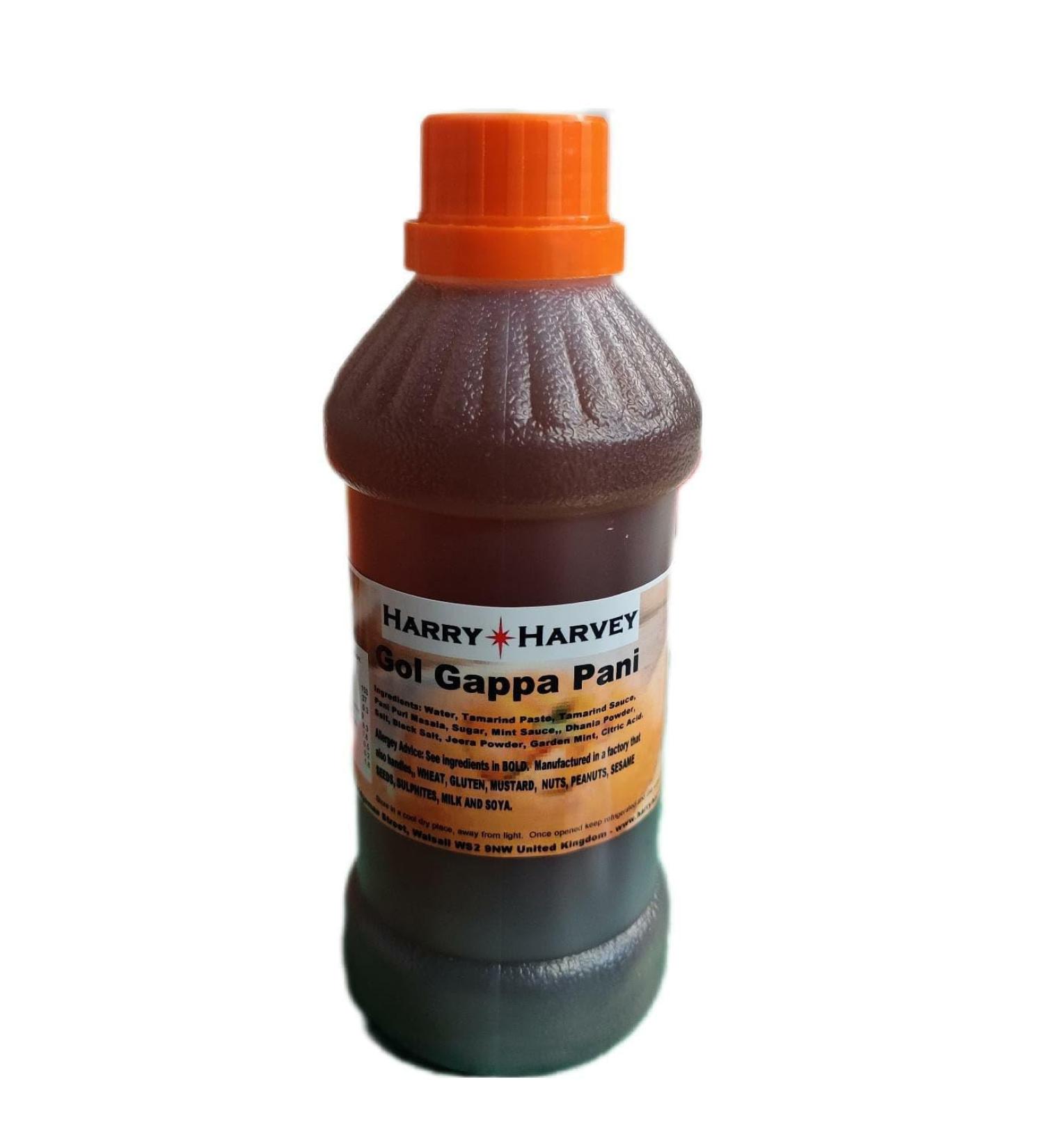 Harry Harvey Gol Gappe Water Imli Pani Tamarind Flavour Puri Masala 500ml Bottle - Regular Spice - Buy Online on SooperMarket.com