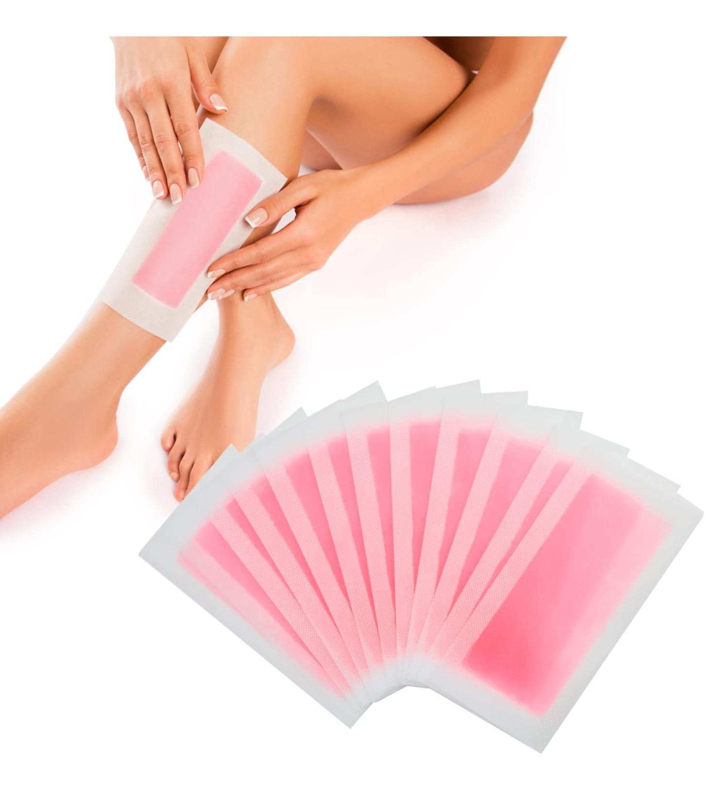 24pcs Wax Strips - Face, Eyebrow, Arms, Legs, Underarm Hair Removal for Women - Cold Facial Waxing Strips - Bikini Ready - Double Sided - Home & Travel Friendly - Buy Online on SooperMarket.com