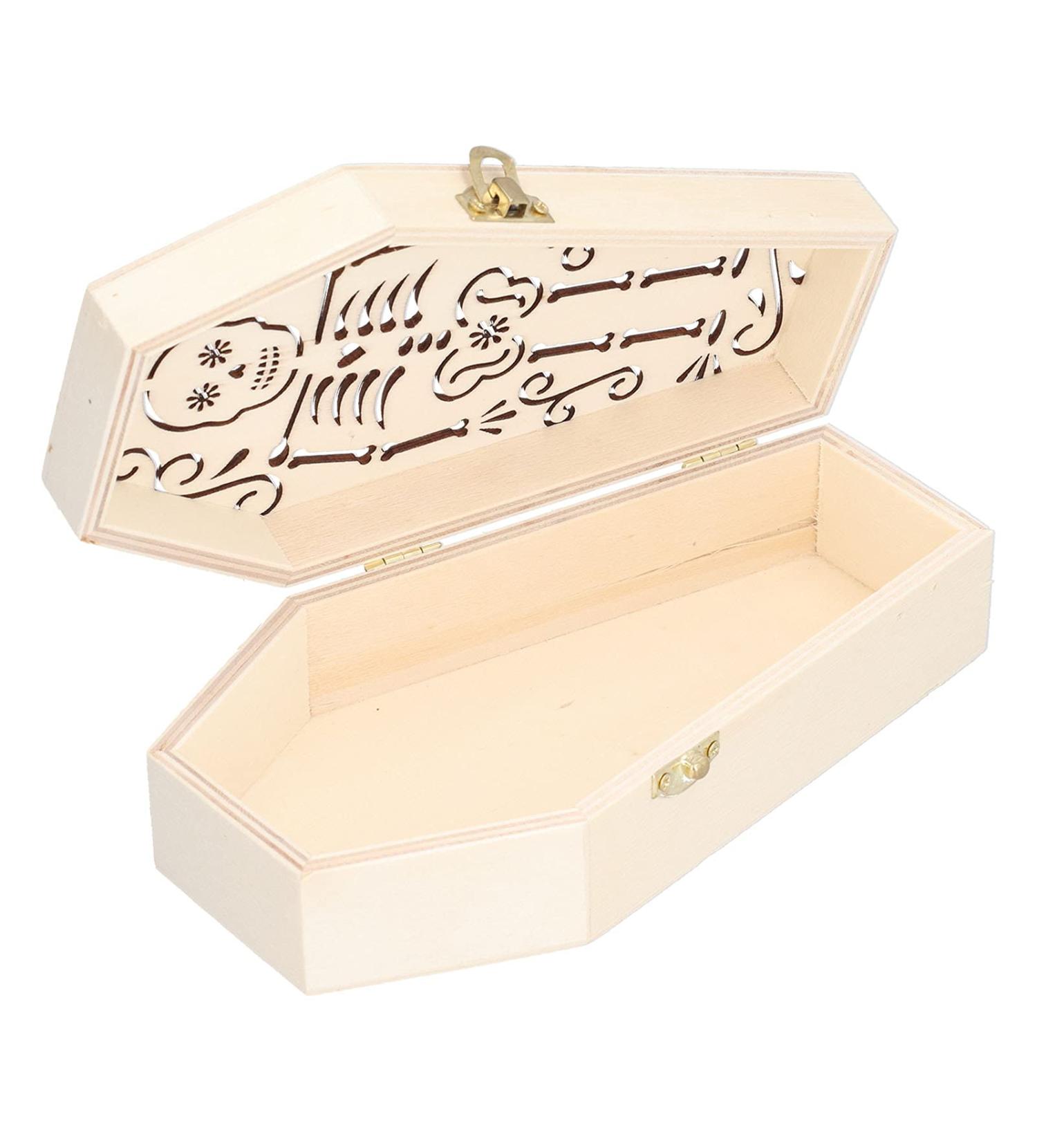 Decorative Wooden Coffin Pet Burial Coffin Gothic Style for Coffin Box for Small Pets for Hamsters for Halloween Party Decor(#2) - Buy Online on SooperMarket.com