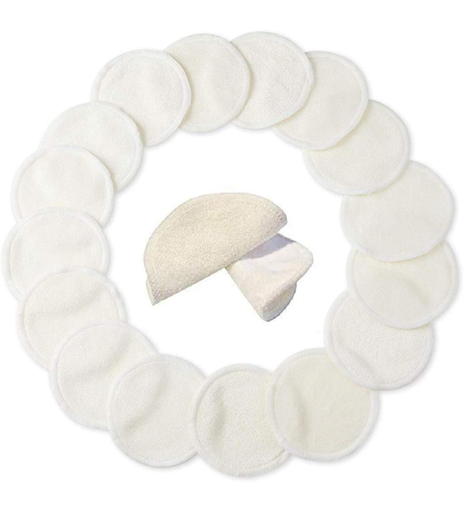 Eco-Friendly Reusable Makeup Remover Pads - Soft White | International Shipping Available - Buy Online on SooperMarket.com