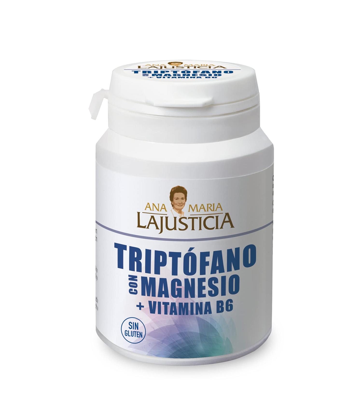 Ana Maria Lajusticia Tryptophan with Magnesium & Vitamin B6 60 Tablets - Buy Online on SooperMarket.com