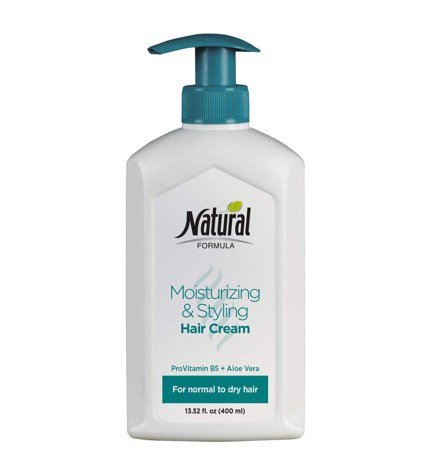 Moisturizing And Styling Hair Cream For Women And Men by Natural Formula - Hair Cream Moisturizer Enriched With Pro Vitamin B5 - Aloe Vera Hair Cream For Normal To Dry Hair - 13.5 fl. oz.