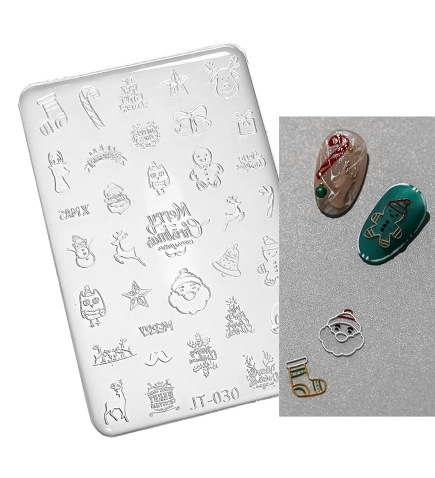Flower Nail Silicone Mold 3D Butterfly Embossing Gel Print Stencil Nail Carving Template Tool For Nail Decors JT030 - Buy Online on SooperMarket.com