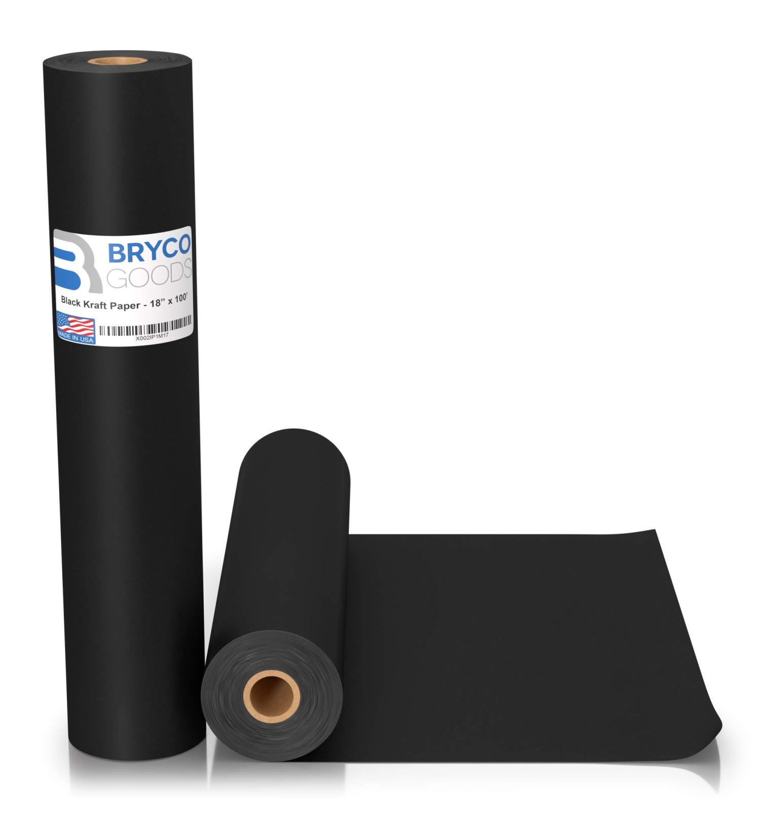 Black Kraft Arts and Crafts Paper Roll - 18x100ft - Made in USA - Ideal for Paints, Wall Art, Bulletin Boards, Gift Wrapping, and Kids Crafts - Buy Online on SooperMarket.com