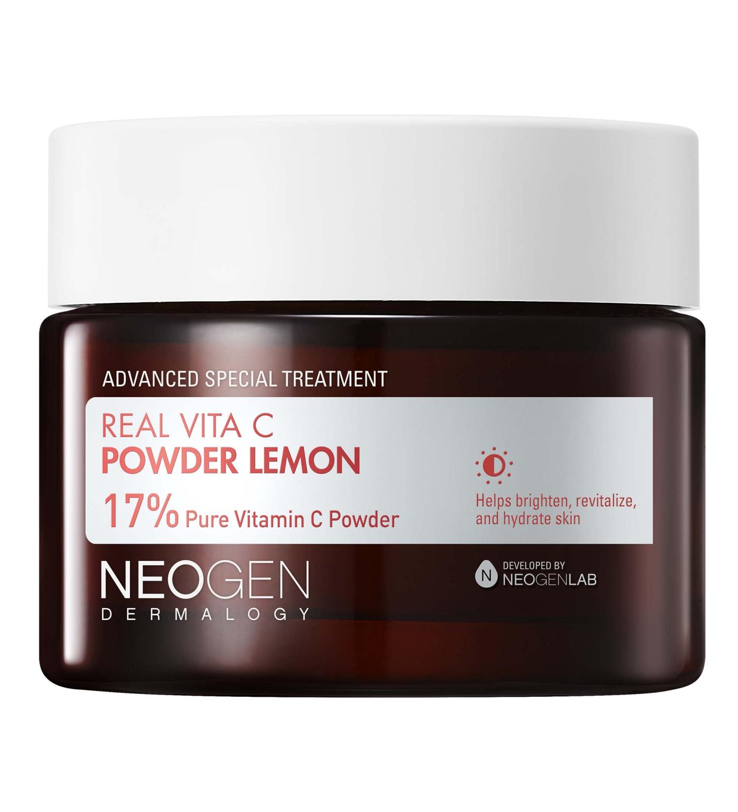 DERMALOGY by NEOGENLAB Vita C Powder Lemon 0.70 oz (20g) - Mix to Boost other Facial Skin Care - Brightening & Radiance Boosting Vitamin C Powder for Skin with 17% Ascorbic Acid - Korean Skin Care - Buy Online on SooperMarket.com