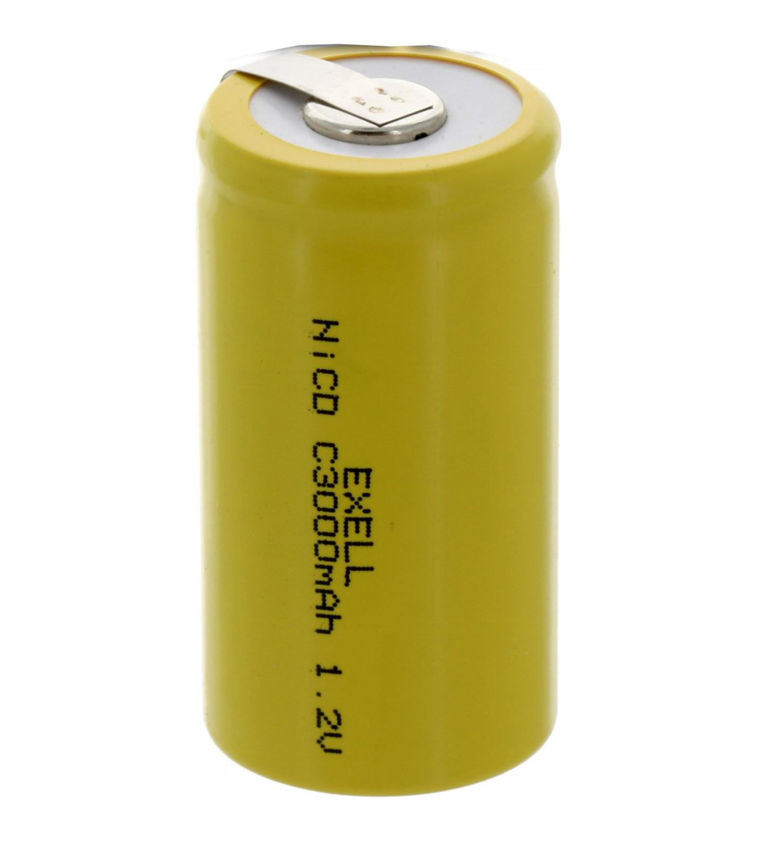 Exell C Size 1.2V 3000mAh NiCD Rechargeable Battery - Ideal for Data Testing Devices Electric Tools & Toys | International Shipping Available - Buy Online on SooperMarket.com