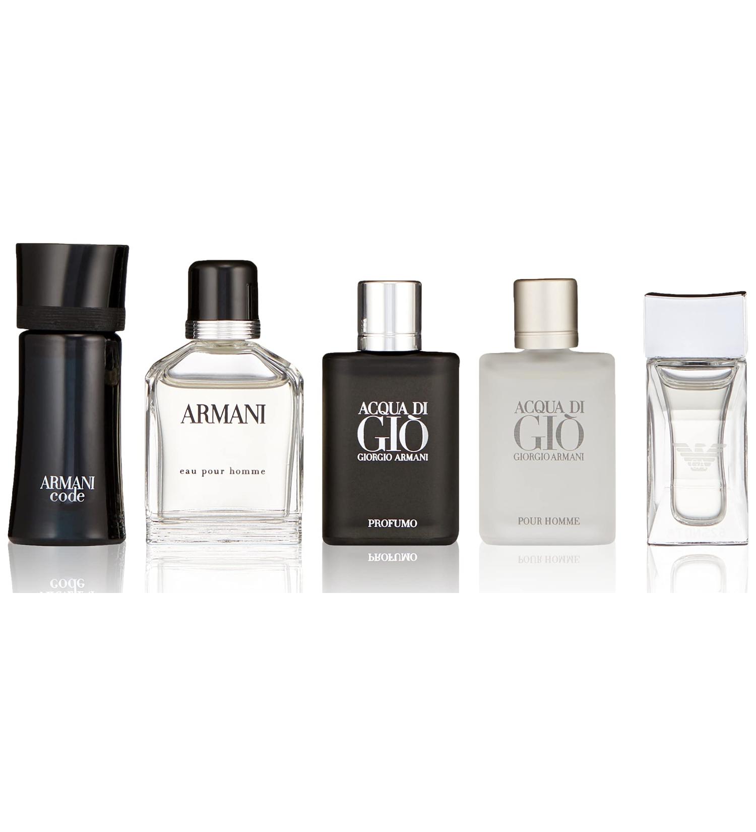 Armani Men's 5-Piece Fragrance Set - Code, Diamonds, ADG, Green, Profumo - 25ml Total - Buy Online on SooperMarket.com