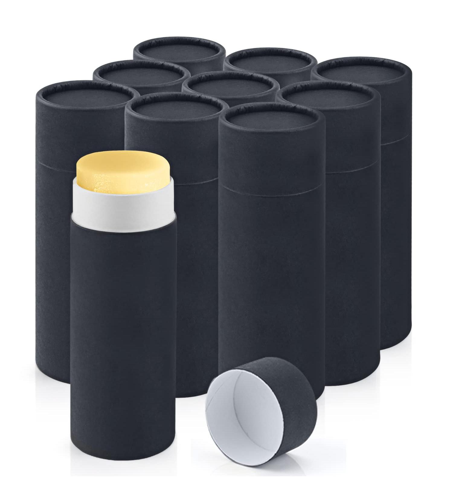MuuuDM 2.5oz Paperboard Deodorant Containers - Set of 10 | Push-Up Style | Eco-Friendly Cardboard | DIY Natural Deodorant & Lotion Bars Holder - Buy Online on SooperMarket.com