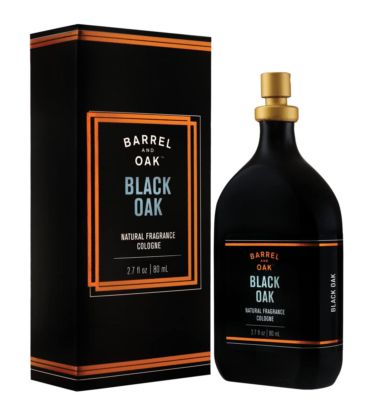 Barrel and Oak - Natural Fragrance Cologne Cologne for Men Eau de Cologne Essential Oil-Based Scent Warm Oak & Spicy Bergamot Subtle Earthy Fragrance Paraben & SLS Free (Black Oak 2.7oz) - Buy Online on SooperMarket.com