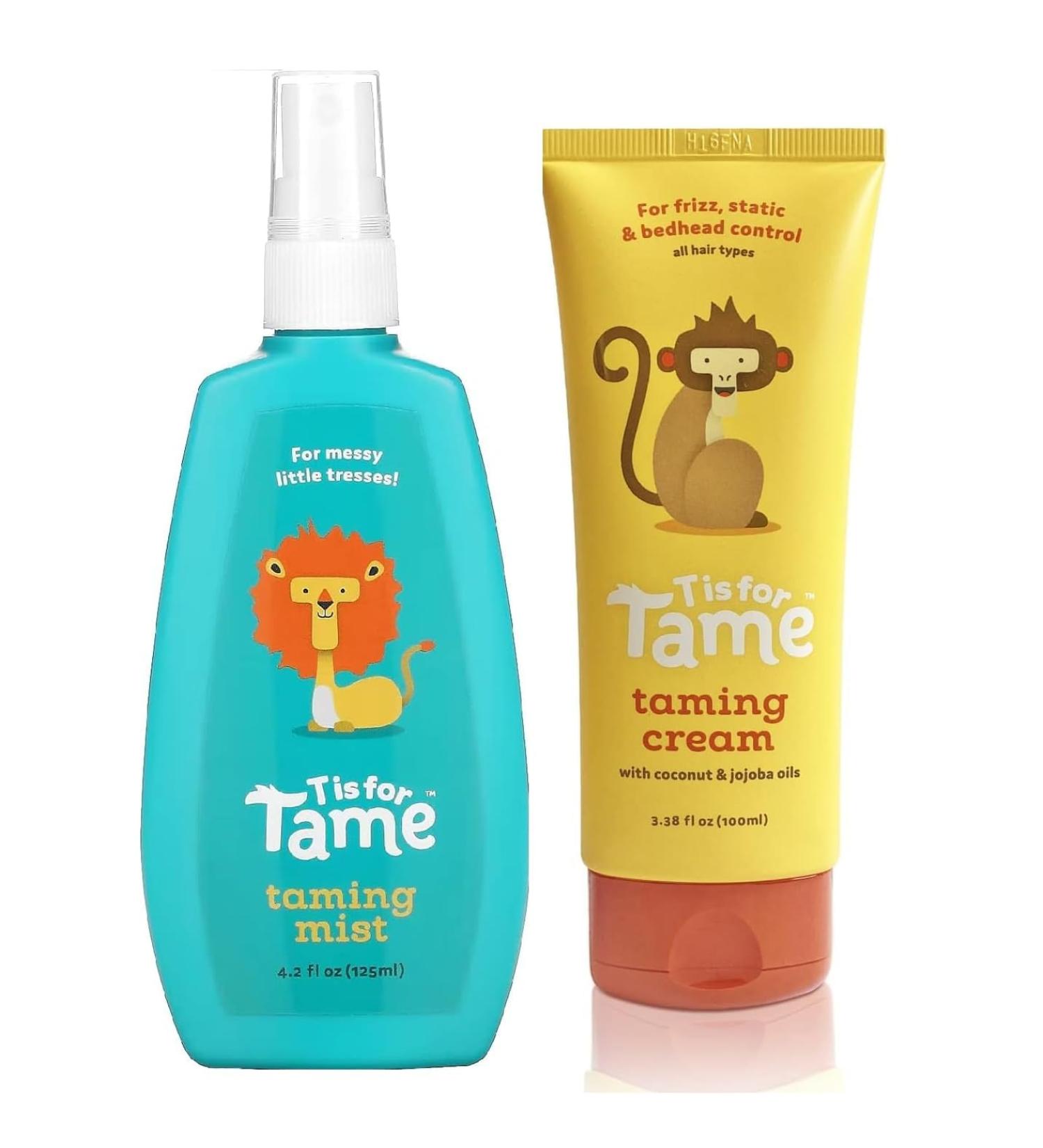 T is for Tame - All-Natural Alcohol-Free Hair Styling Cream & Mist for Kids & Toddlers | 2024 Launch | Cream-Mist Bundle - International Shipping Available - Buy Online on SooperMarket.com