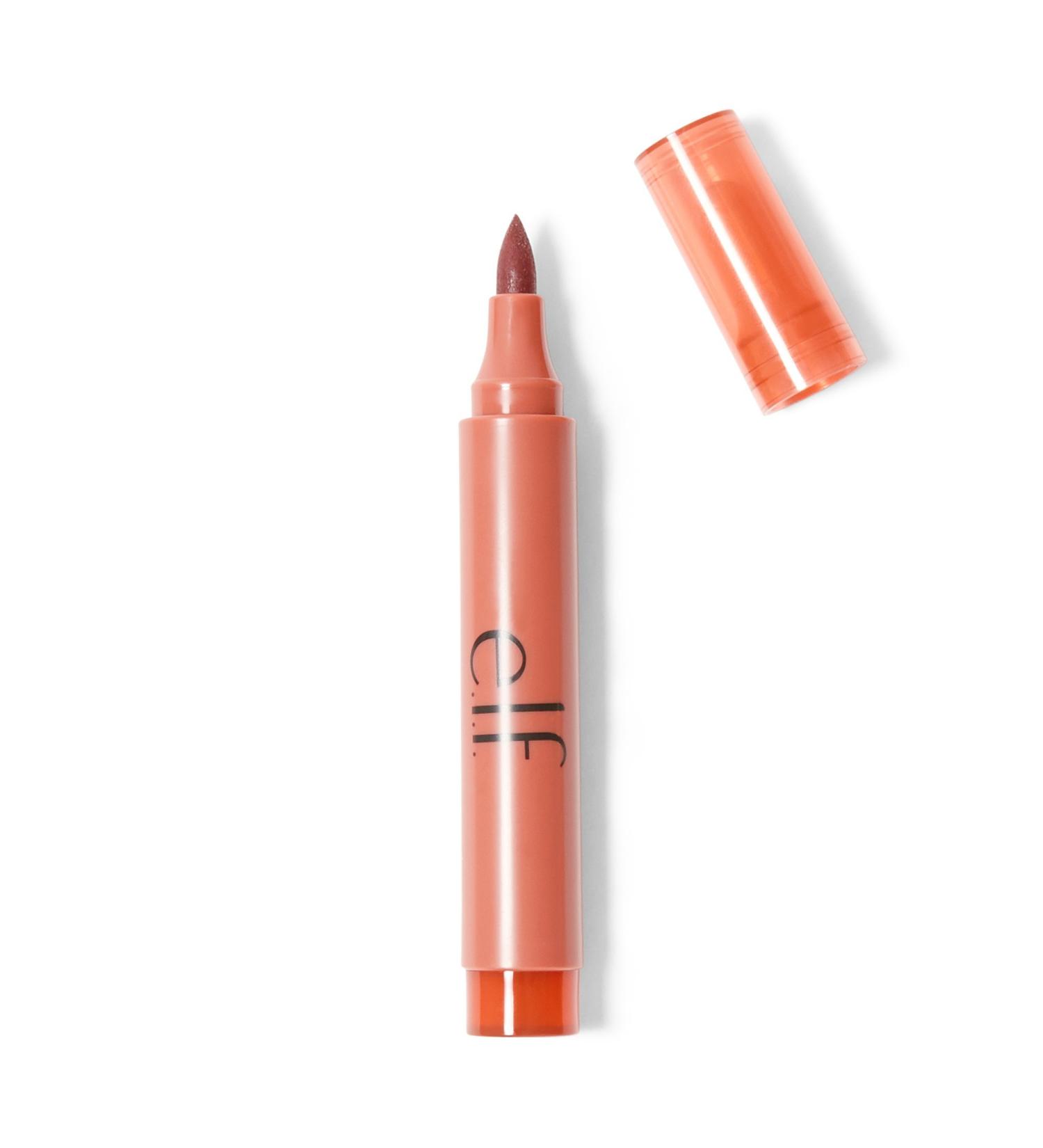 e.l.f. Lip Stain Nude Nectar 0.08 oz - Long Lasting Matte Finish - Buy Online on SooperMarket.com