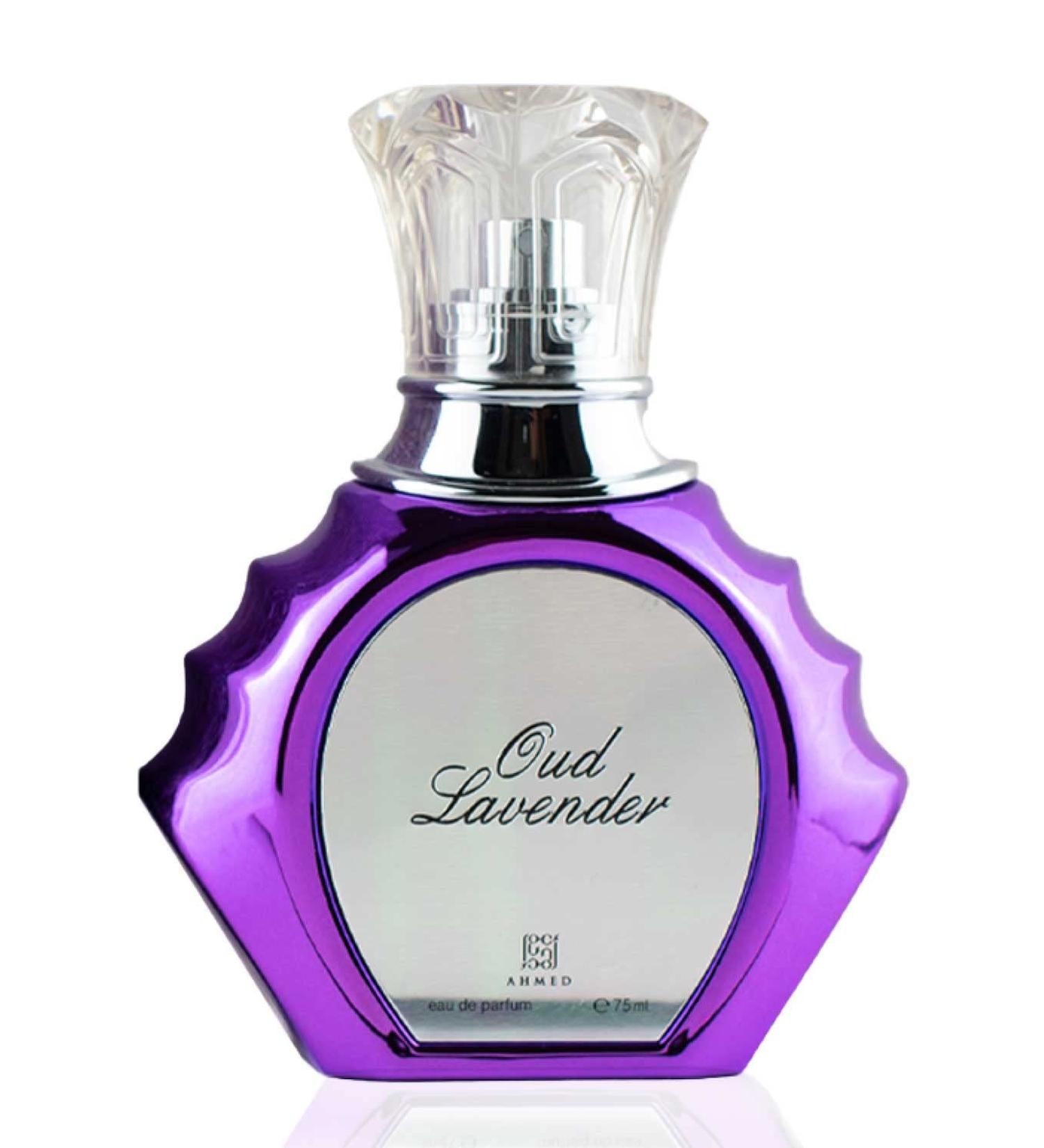 AHMED Oudh Lavender 75mL Oriental Fragrance with Bold Fresh Luxurious and Sensual Versatile Oudh Leather Accords by Al Maghribi Arabian Perfumes Dubai - Buy Online on SooperMarket.com