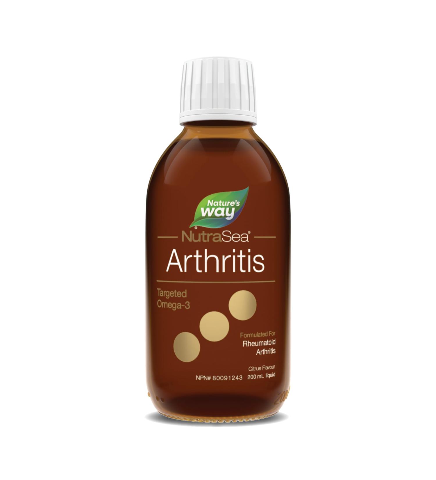 Nature's Way NutraSea Omega-3 - Arthritis - Rheumatoid Arthritis Support 2800mg (1800 mg EPA 1000 mg DHA) Citrus Flavour 200ml Liquid - Buy Online on SooperMarket.com