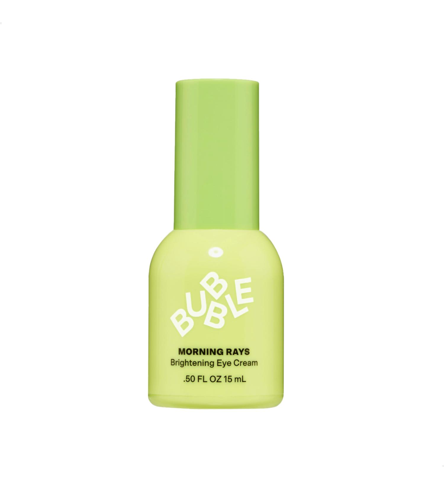 Bubble Skincare Morning Rays Eye Cream - Brightening Vitamin C Formula for Dark Circles & Puffiness - 15ml Green Tea Extract Infused - Buy Online on SooperMarket.com