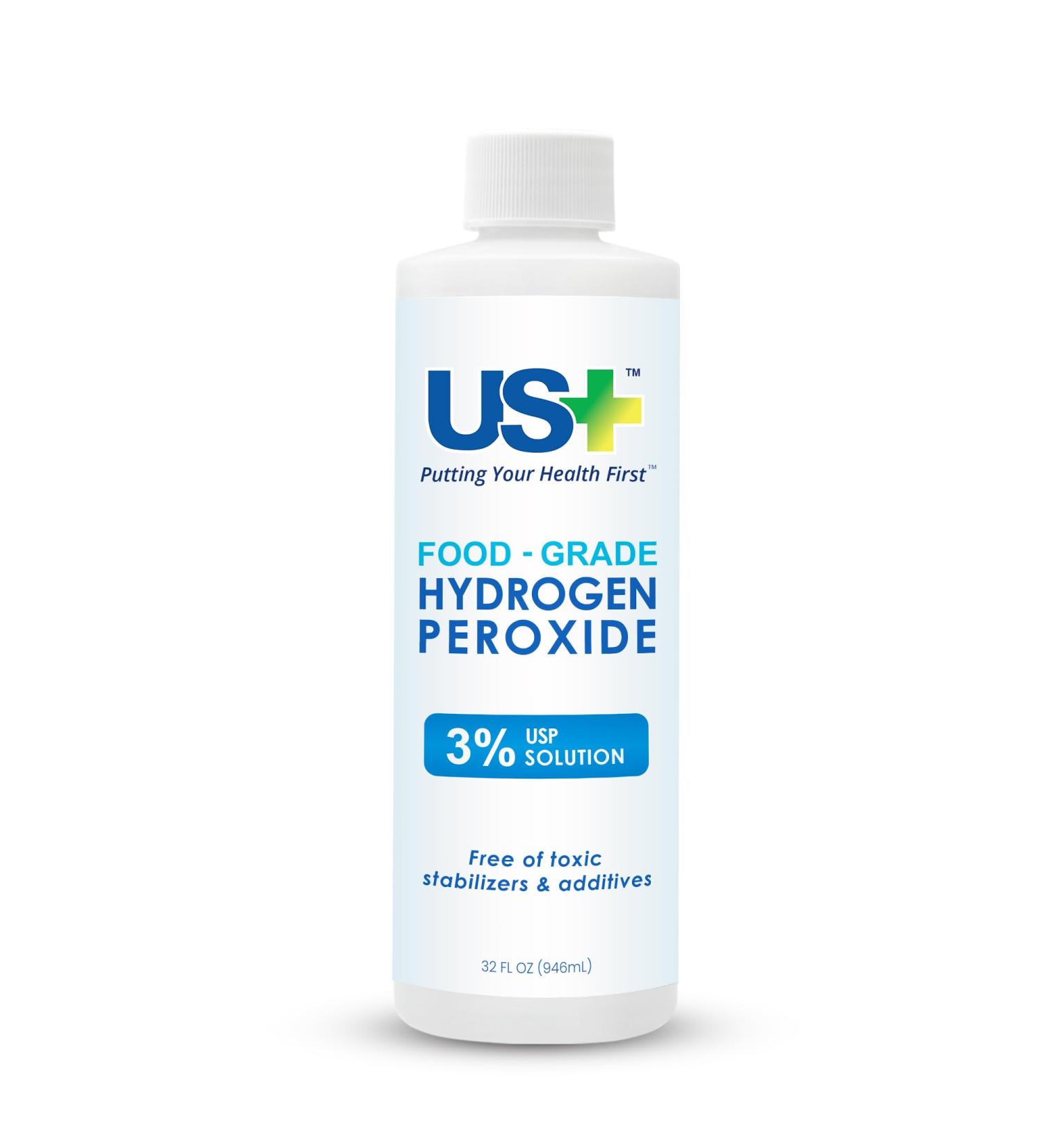 Buy Food Grade 3% Hydrogen Peroxide - Natural All-Purpose Cleaner - Made in USA - 32 Fl Oz - International Shipping - Buy Online on SooperMarket.com