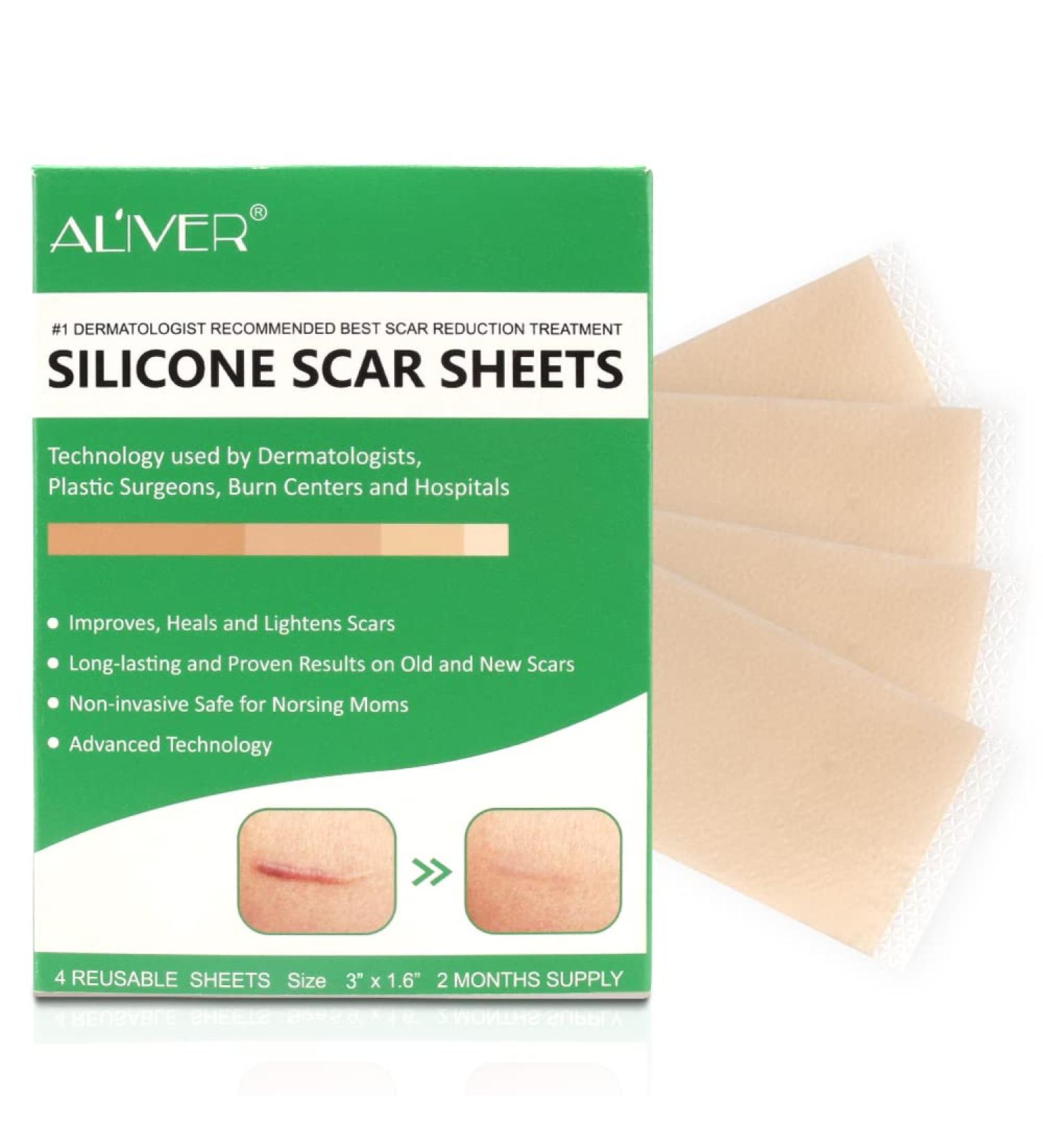 Silicone Scar Sheets - Advanced Treatment for Old & New Scars - 2 Months Supply - Buy Online on SooperMarket.com