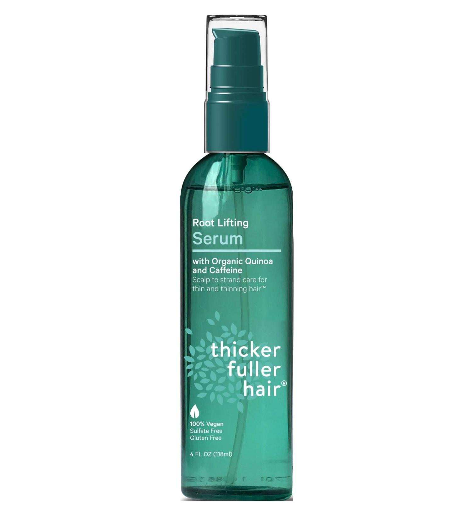 Thicker Fuller Hair Serum Root Lifting Sulfate Free 4 Ounce (Pack of 2)