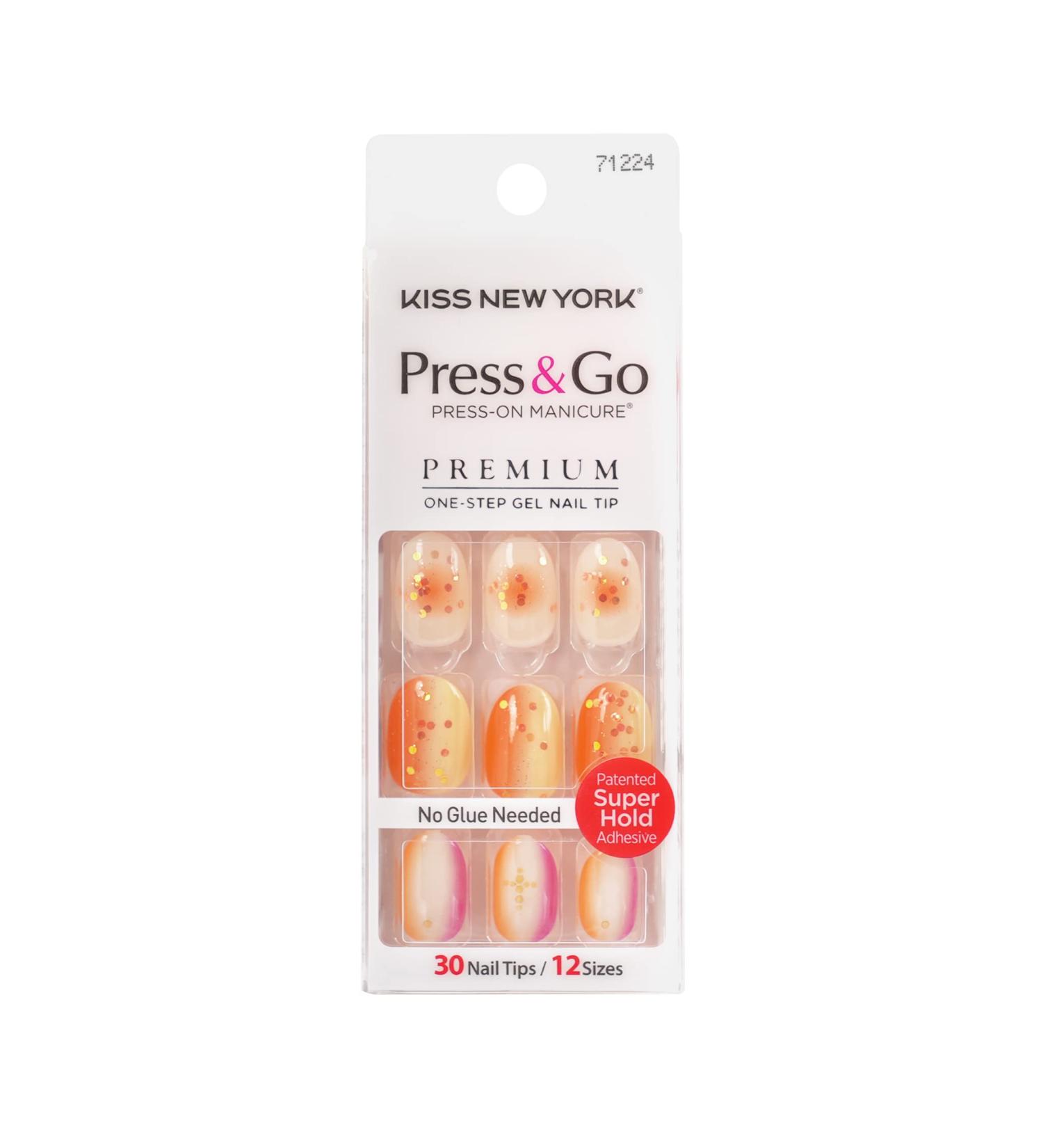 Kiss New York Press and Go False Nails - Instant Press On Fake Nails - Buy Online on SooperMarket.com