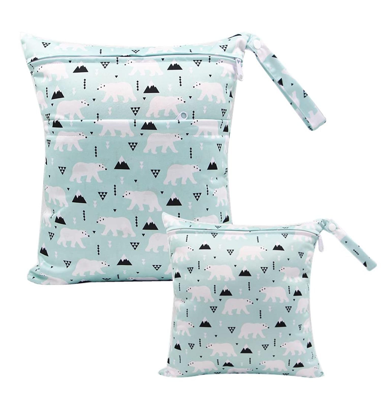 Egurs Polar Bear Diaper Bag Set - Large & Medium Wetbag for On-the-Go Parents | International Shipping Available - Buy Online on SooperMarket.com
