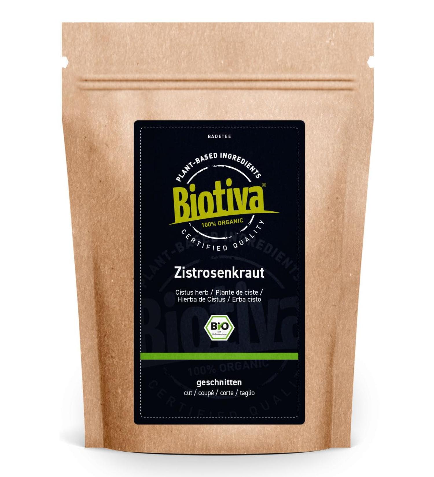 Buy Organic Vibrosewort Cistus Incanus 500g - Premium Quality Bottled in Germany - Biotiva - Buy Online on SooperMarket.com