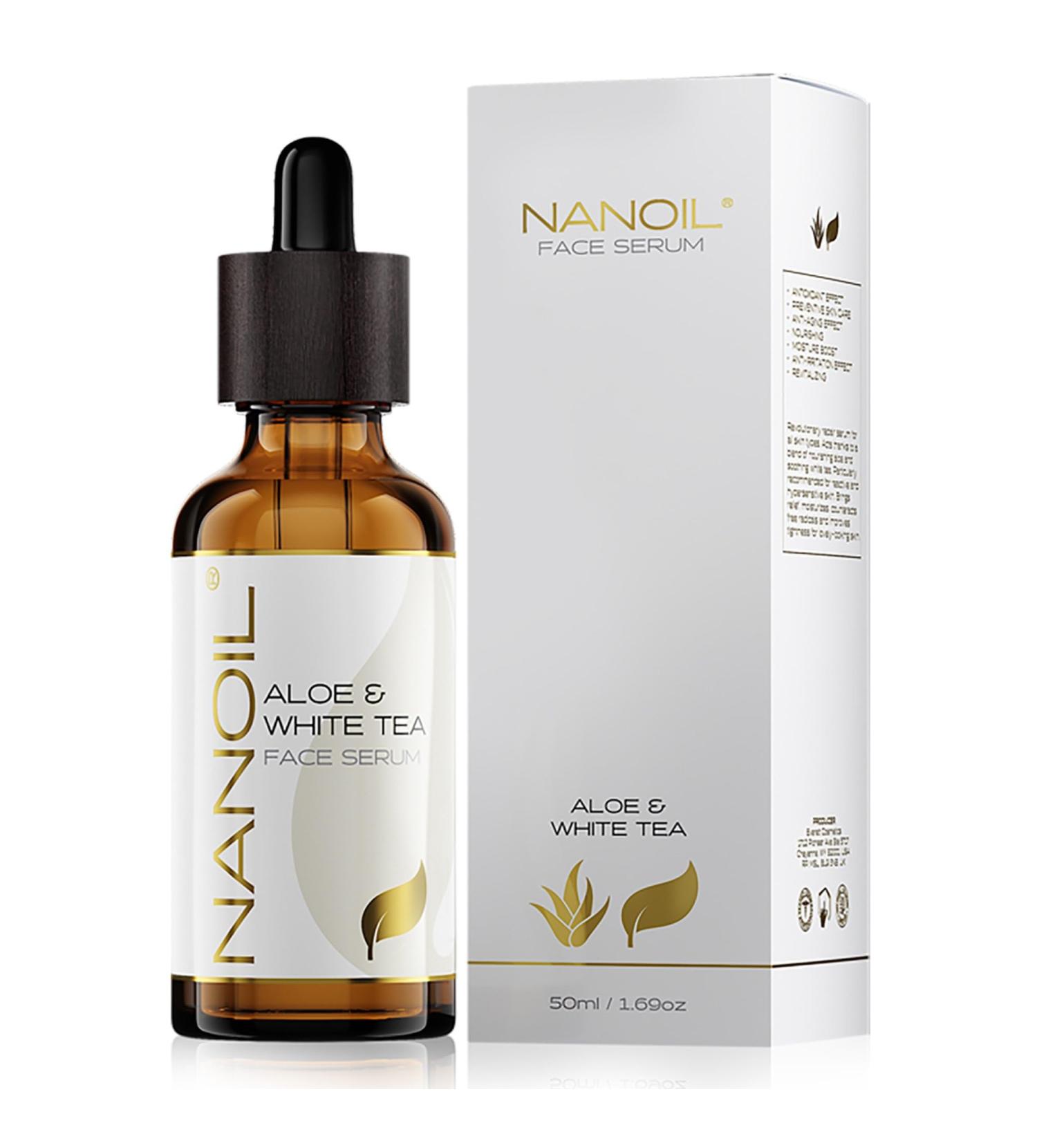 Aloe & White Tea Face Serum 50ml - Nourishing Revitalizing Age-Defying Skincare for Glowing Skin - Shop Internationally - Buy Online on SooperMarket.com
