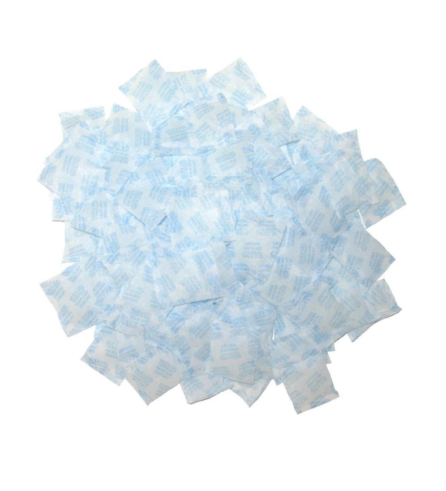 Silica Gel Packs - 100 Packets 2 Gram Desiccant for Food Storage & Safe Moisture Absorption | Oil Resistant International Shipping - Buy Online on SooperMarket.com