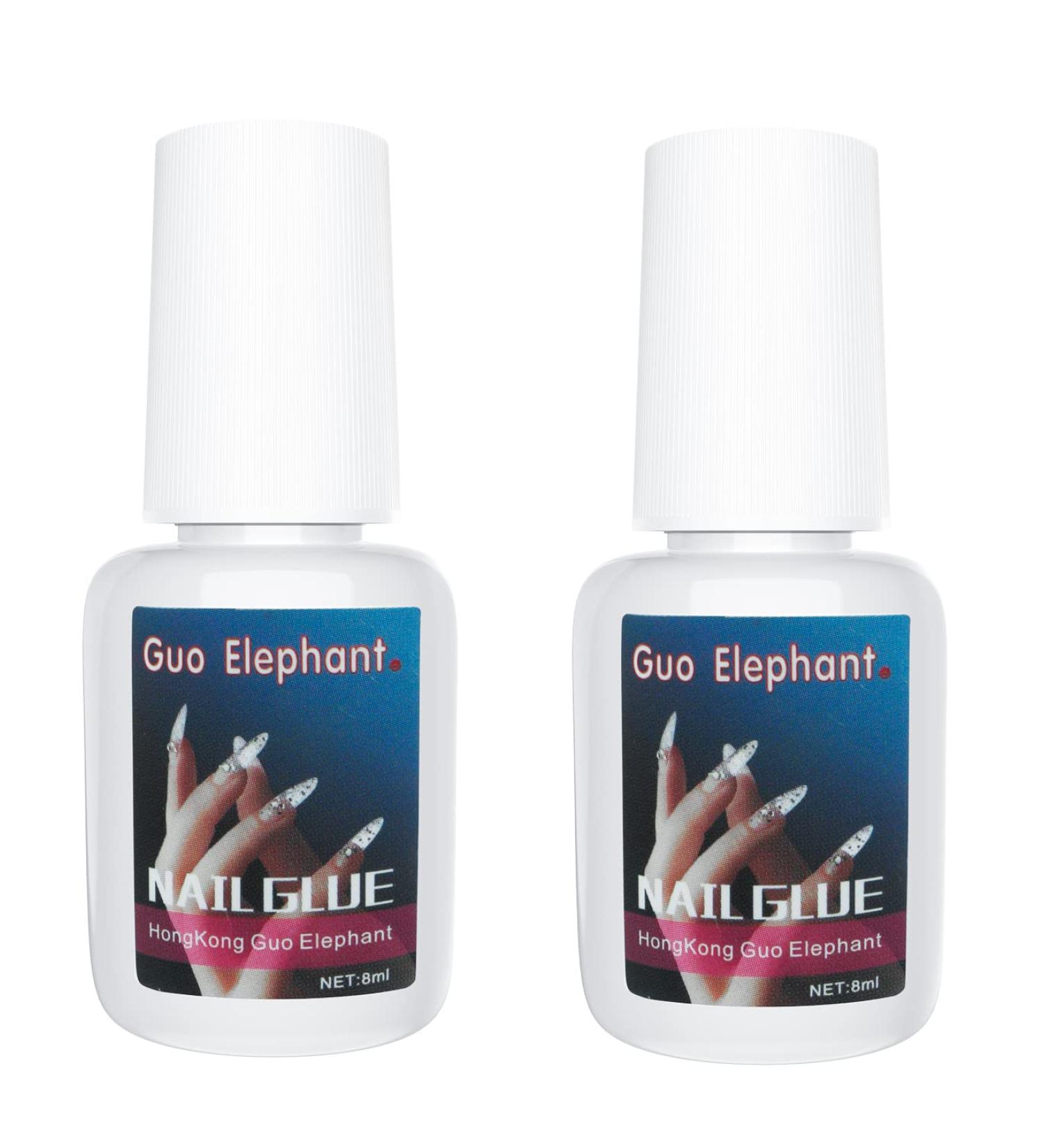 2Pcs Strong Nail Glue for Acrylic Nails & Press on Nails - Long Lasting Professional Nail Bond (16ml) - Buy Online on SooperMarket.com