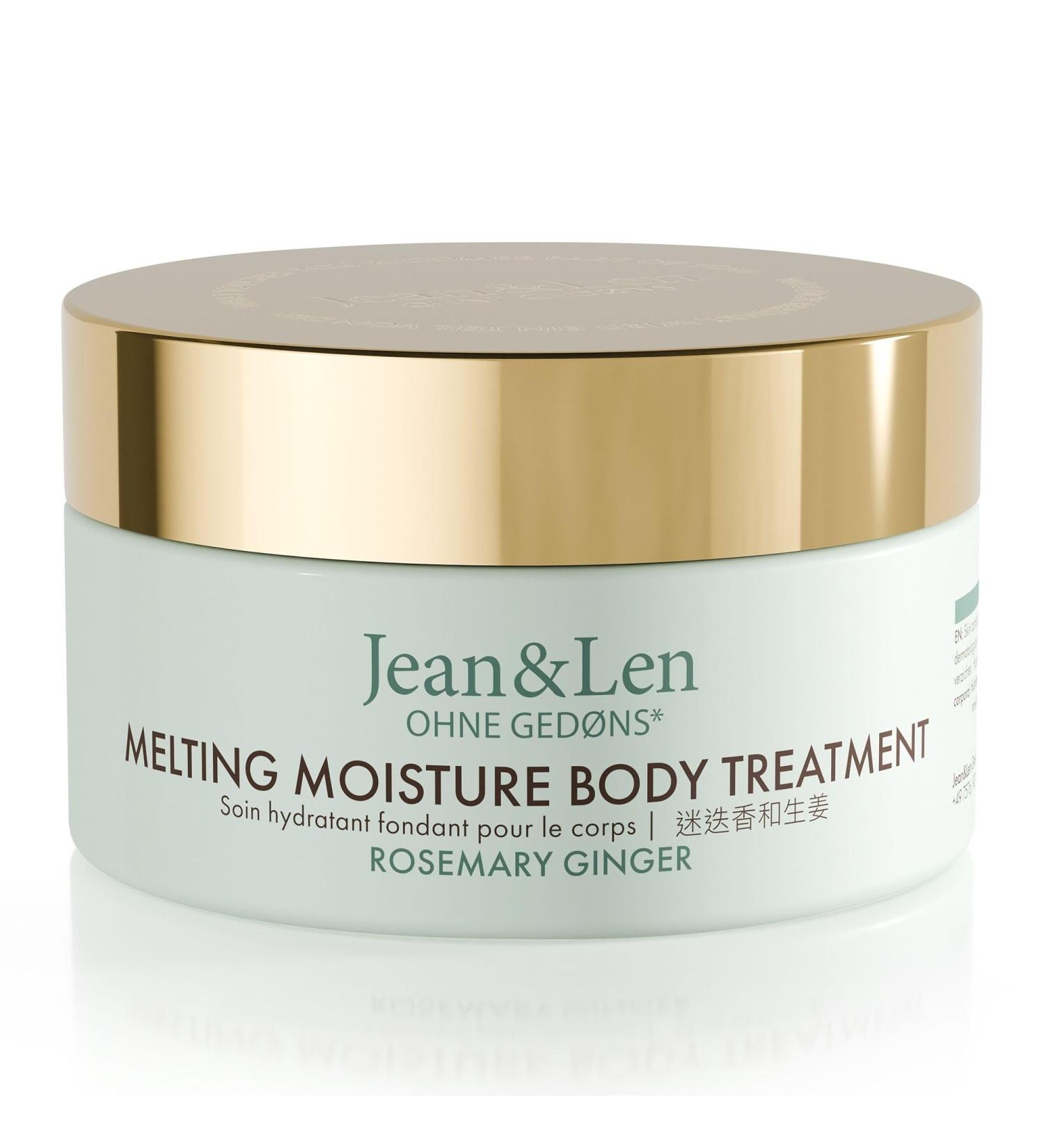 Jean & Len Melting Moisture Body Treatment - Rosemary & Ginger Body Butter for Normal Skin Paraben & Silicone-Free 200ml - Buy Online on SooperMarket.com