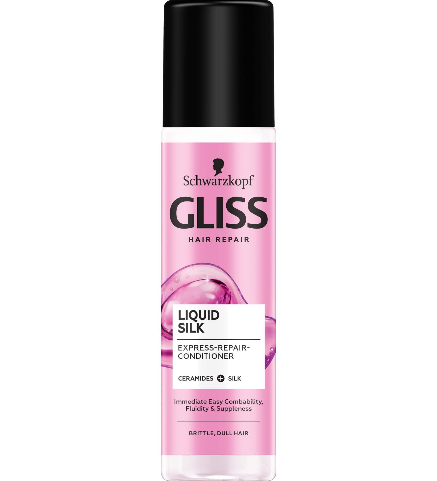 Gliss Kur Liquid Silk Repair Conditioner Spray 200ml/6.7 Fl. Oz - Instant Repair - Buy Online on SooperMarket.com