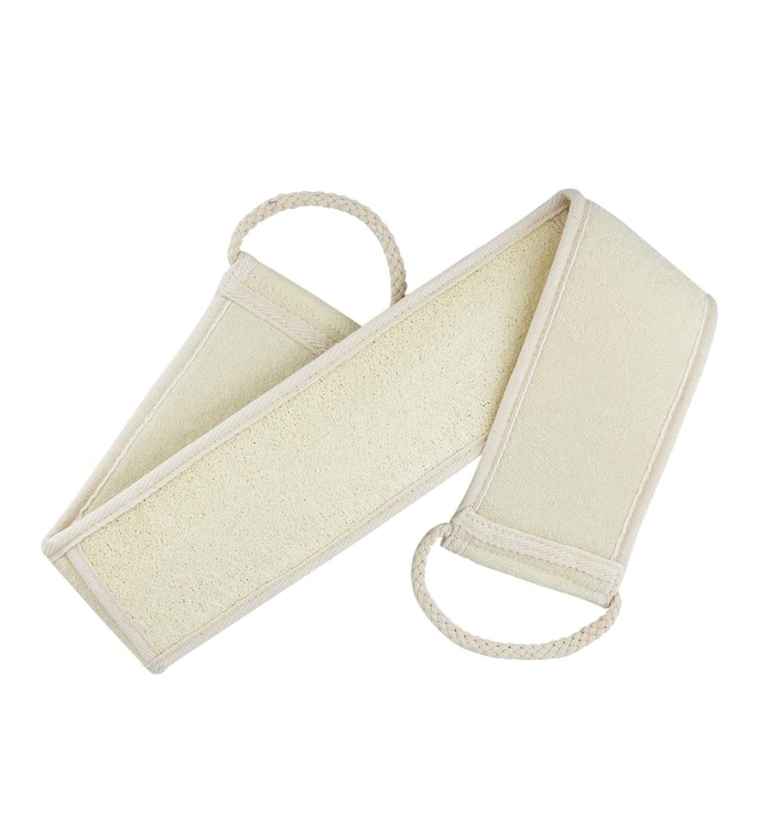 1PC Exfoliating Back Scrubber - Loofah Strap Body Skin Cleaning Towel for Deep Cleaning - Ideal for All Skin Types - Buy Online on SooperMarket.com