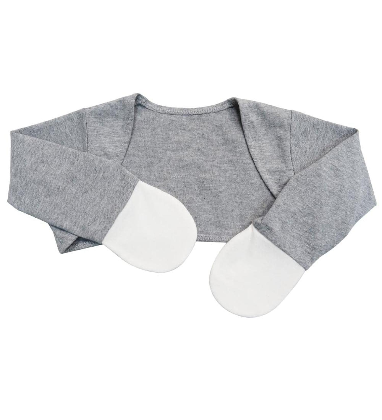 Edenswear Zinc-Infused Mitten Sleeves for Kids with Eczema (Gray 36 Months)