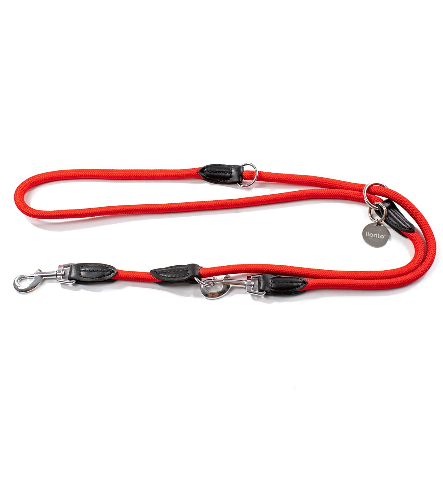 Buy Lionto Adjustable Dog Leash - Multifunctional Weatherproof 200 cm Red | Perfect for Medium Dogs - Shop Internationally! - Buy Online on SooperMarket.com
