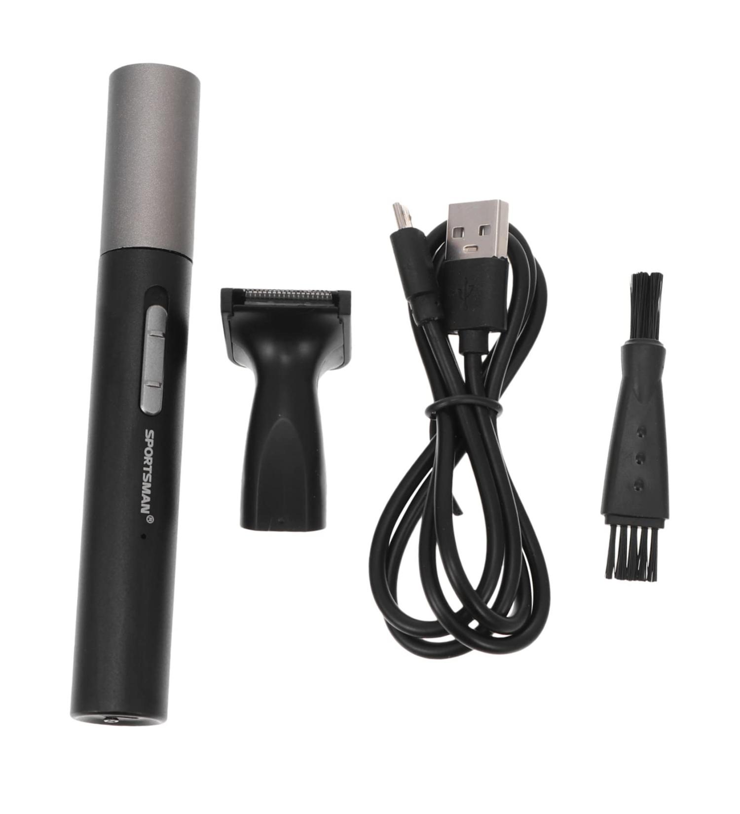 Beavorty Electric Nose Hair Trimmer for Men - Compact 1pc Face Shaver | Best Men's Electric Razors (Black 13x1.6cm) - International Shipping - Buy Online on SooperMarket.com
