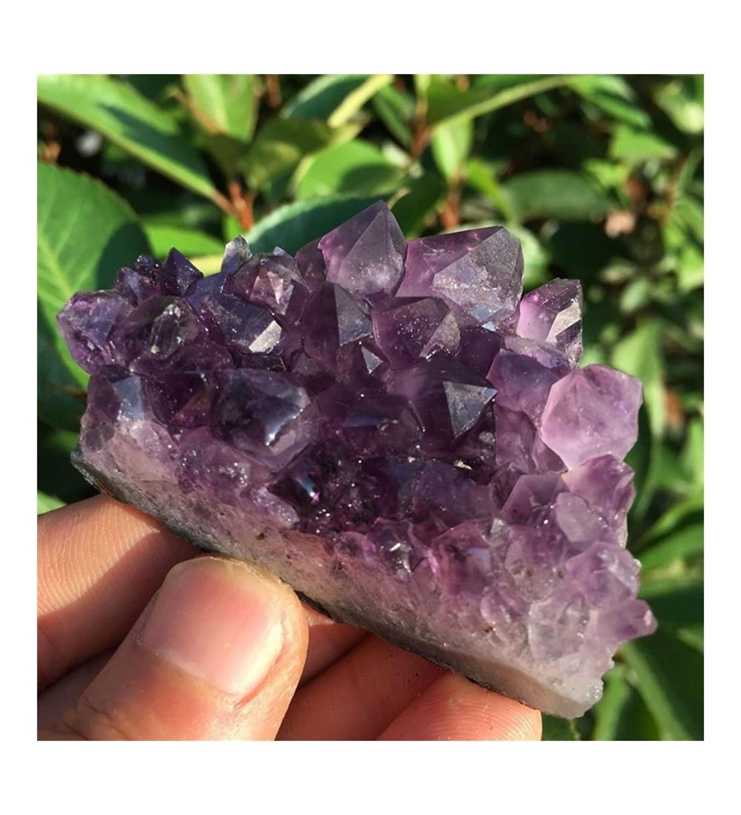 Stone Crafts Natural Dream Amethyst Quartz Crystal Cluster Specimen 50-60g Reiki Crystals - Buy Online on SooperMarket.com