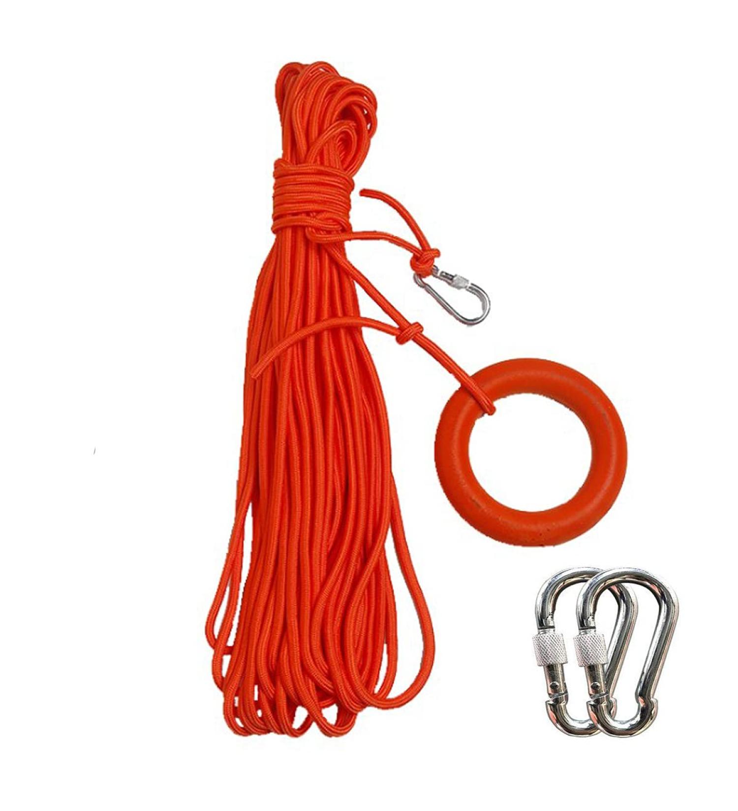 YF-ANEN 98.4 Ft Professional Water Floating Lifesaving Rope with Handle - Orange - Buy Online on SooperMarket.com