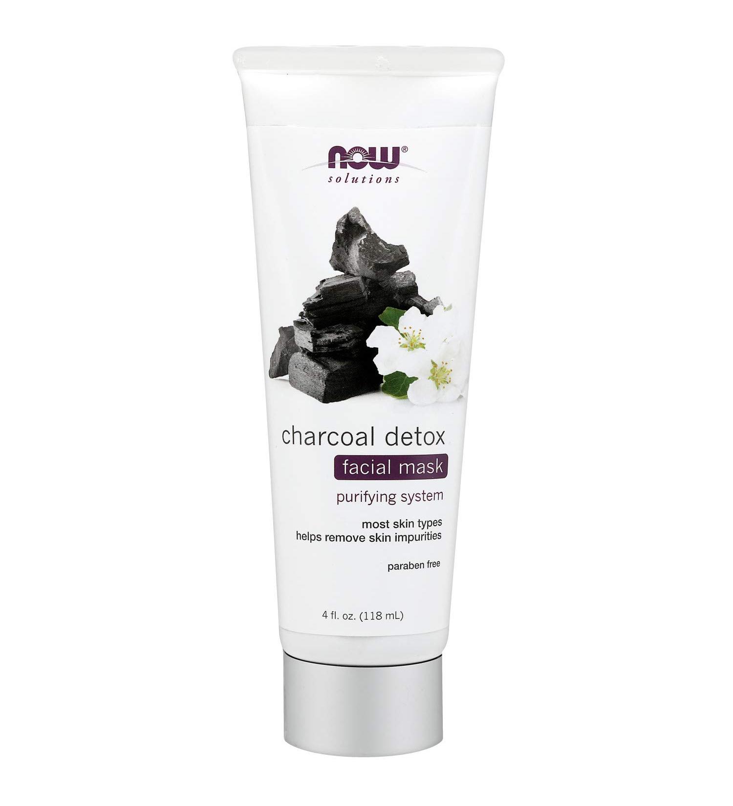 Now Foods Charcoal Detox Facial Mask 4 oz | Deep Cleansing Beauty Treatment - Buy Online on SooperMarket.com