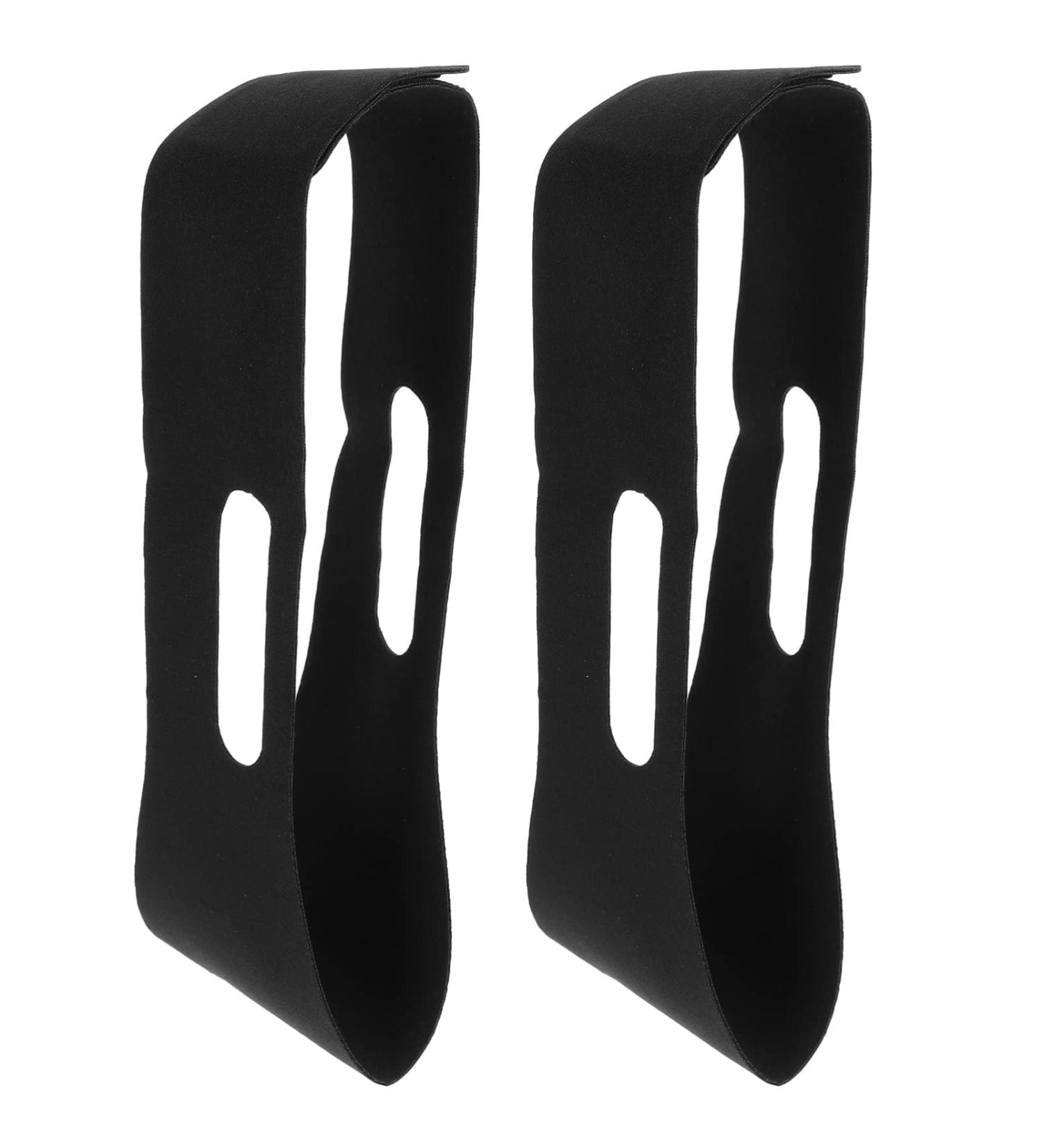Healifty Chin Strap 2Pcs - Anti Snoring Facial Exerciser for Snoring Solution - Unisex Snore Straps in Black - Buy Online on SooperMarket.com