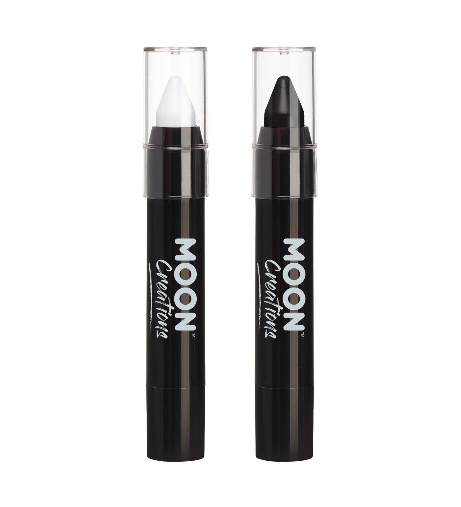 Face Paint Stick / Body Crayon Monochrome Set Makeup for The Face & Body by Moon Creations - 0.12oz