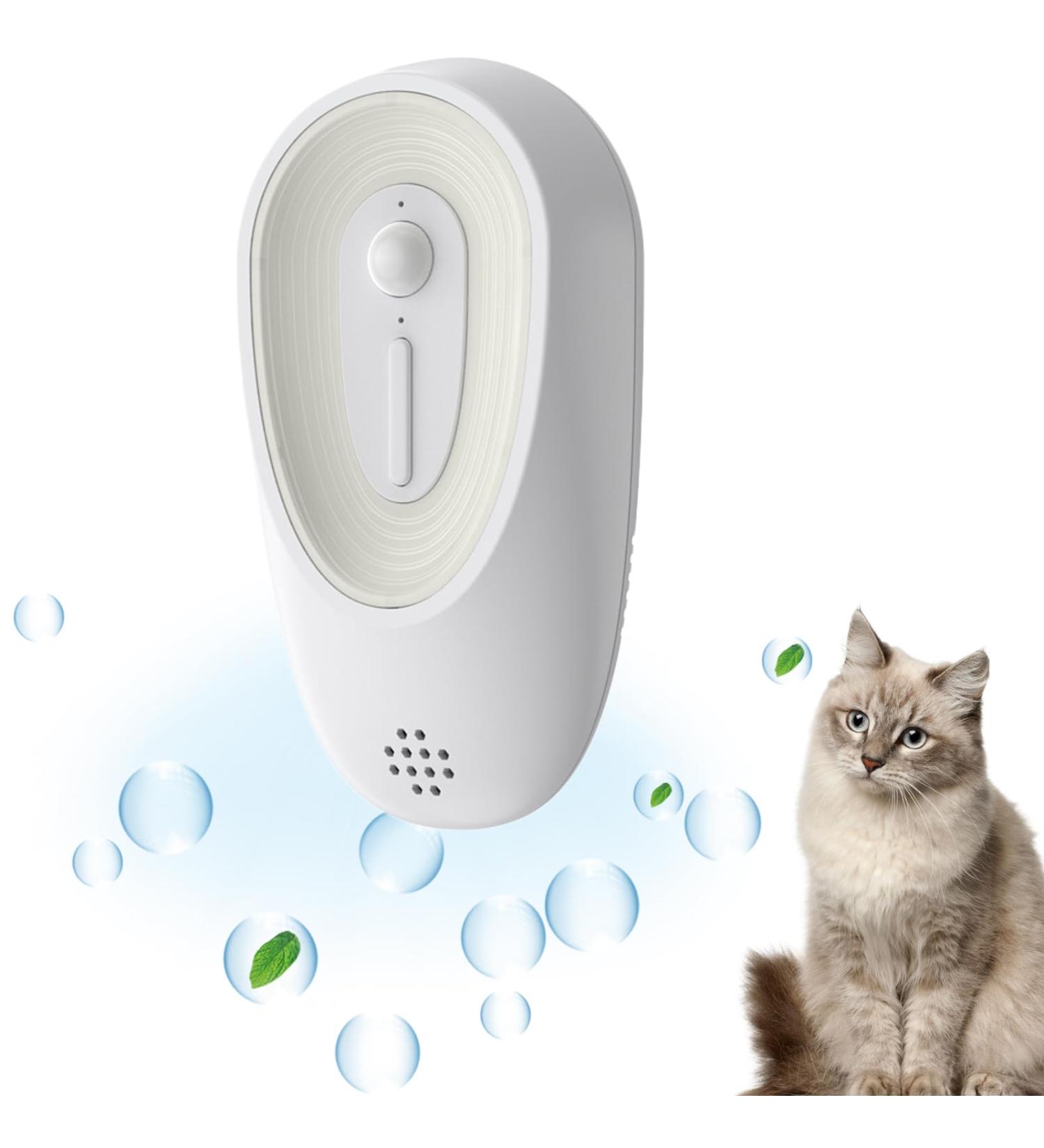 Holzsammlung Cat Litter Deodorizer Auto On/Off Freshener Pet Litter Boxes Odor Remover Air Purifier Genie with Aromatherapy Compartment Smart Sensor System Rechargeable Smell Eliminator Machine #015 - Buy Online on SooperMarket.com