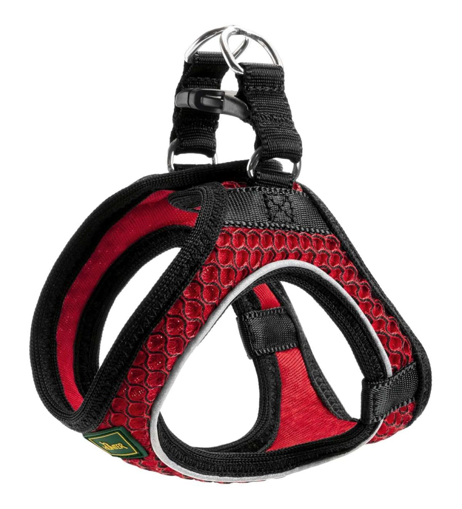 HUNTER HILO COMFORT Harness for Small Dogs - Mesh & Reflective Elements Red - Size ML | International Shipping - Buy Online on SooperMarket.com
