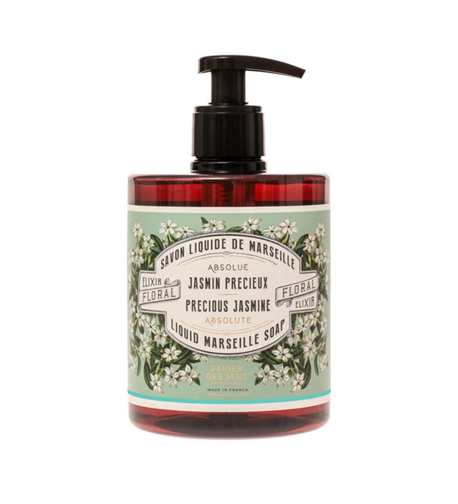Panier des Sens Jasmine Foaming Liquid Marseille Soap Hand Wash - Made in France - 16.9 Fl.oz/500ml - Buy Online on SooperMarket.com