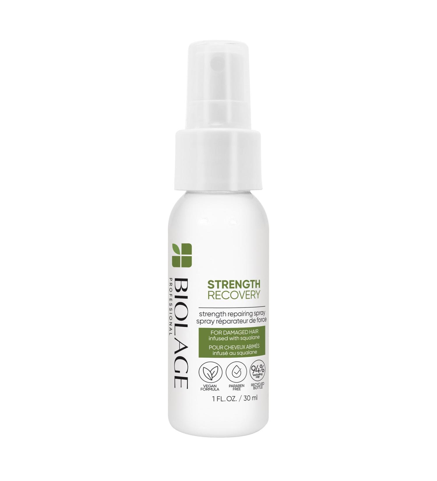 Biolage Strength Recovery Leave-In Conditioner Spray - Repairing Heat Protectant & Detangler Strengthens & Prevents Damage For Damaged & Sensitized Hair 1 Fl Oz (Pack of 1) - Buy Online on SooperMarket.com