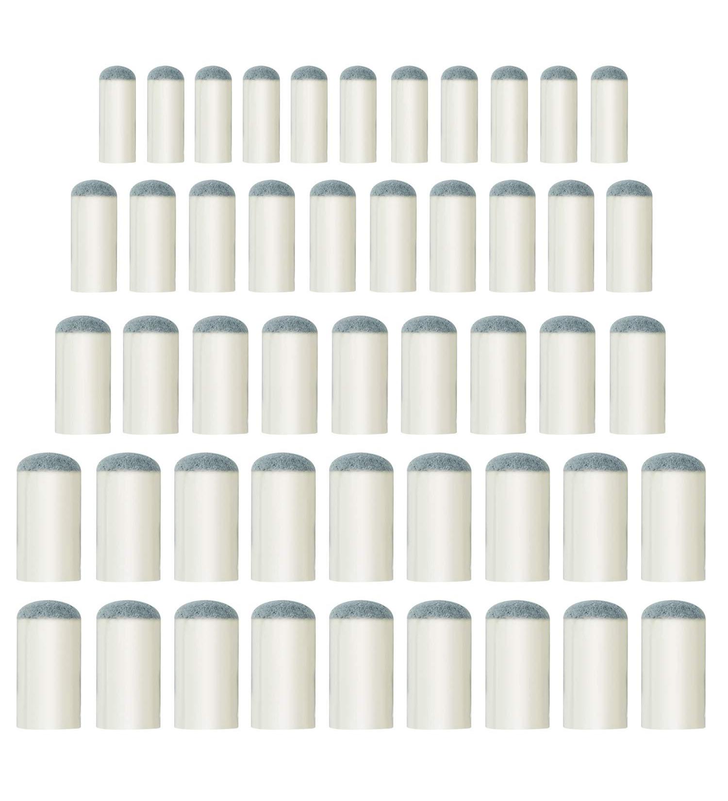 50-Piece Pool Cue Tips Set | Slip-On Billiard Cue Tips Replacement in 4 Sizes (9mm, 10mm, 12mm, 13mm) - Buy Online on SooperMarket.com