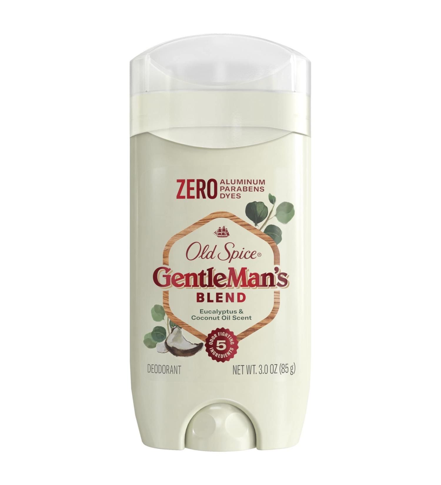 Old Spice GentleMan's Blend Eucalyptus Deodorant - Aluminum Free 3 oz | Coconut Oil Infused | International Shipping Available - Buy Online on SooperMarket.com